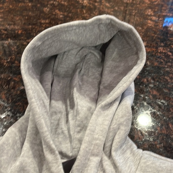 Puma Power Logo Hoodie W/Kangaroo Pocket Regular Fit Size Medium Light Grey - Picture 10 of 12